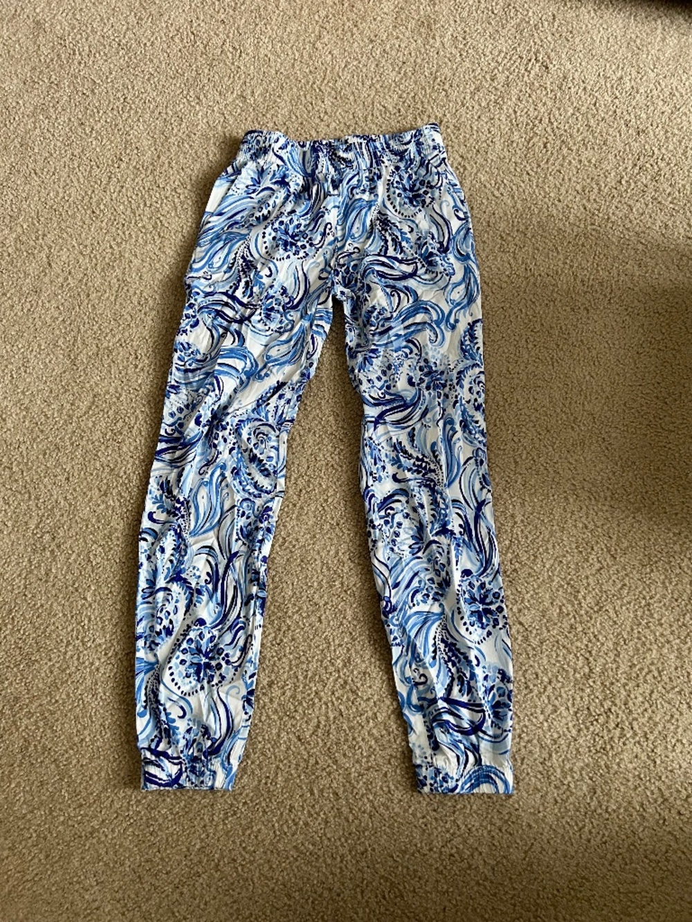 Lily Pulitzer Resort White Don’t Be Jelly Rici Stretch Pants Sz XS